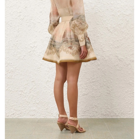 Zimmermann Cream and Tan Mini Dress - Picture 15 of 16
